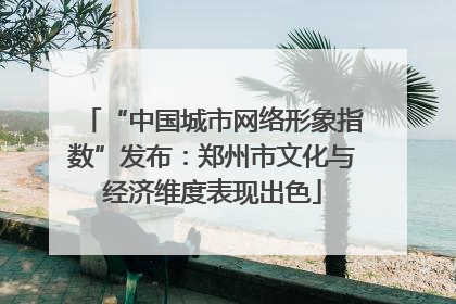 “中国城市网络形象指数”发布：郑州市文化与经济维度表现出色