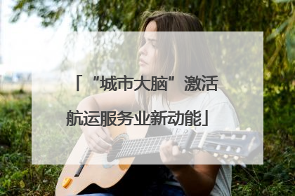 “城市大脑”激活航运服务业新动能