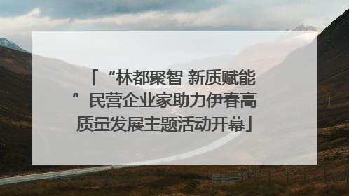 “林都聚智 新质赋能”民营企业家助力伊春高质量发展主题活动开幕