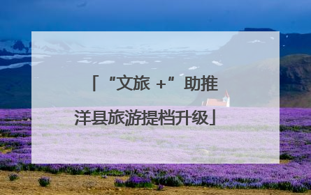“文旅 +”助推洋县旅游提档升级