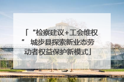 “检察建议+工会维权” 城步县探索新业态劳动者权益保护新模式
