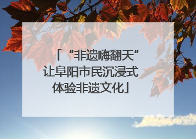 “非遗嗨翻天”让阜阳市民沉浸式体验非遗文化