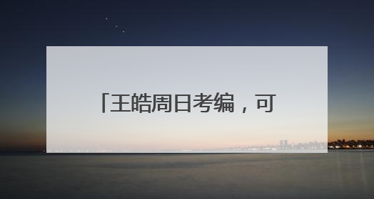王皓周日考编,可能和王楚钦当同事