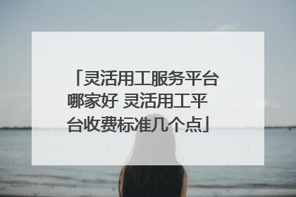 灵活用工服务平台哪家好 灵活用工平台收费标准几个点