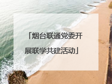 烟台联通党委开展联学共建活动