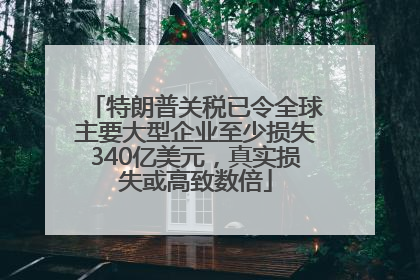 特朗普关税已令全球主要大型企业至少损失340亿美元，真实损失或高致数倍