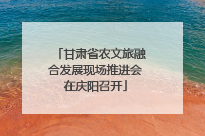 甘肃省农文旅融合发展现场推进会在庆阳召开