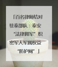 百名律师结对驻泰部队：泰安“法律拥军”织密军人军属权益“防护网”