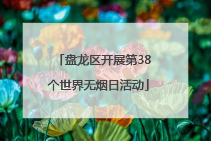盘龙区开展第38个世界无烟日活动