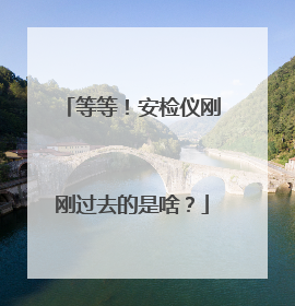 等等！安检仪刚刚过去的是啥？