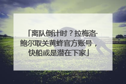 离队倒计时？拉梅洛·鲍尔取关黄蜂官方账号，快船或是潜在下家