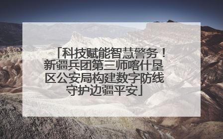 科技赋能智慧警务！新疆兵团第三师喀什垦区公安局构建数字防线守护边疆平安