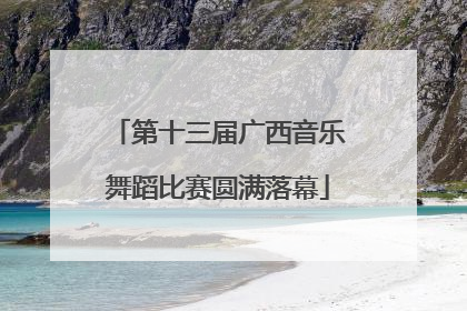 第十三届广西音乐舞蹈比赛圆满落幕