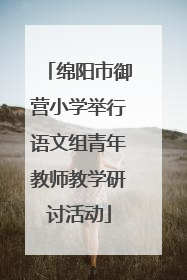 绵阳市御营小学举行语文组青年教师教学研讨活动