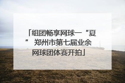 组团畅享网球一“夏” 郑州市第七届业余网球团体赛开拍
