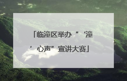 临潼区举办“‘潼’心声”宣讲大赛