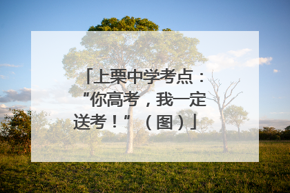 上栗中学考点：“你高考，我一定送考！”（图）