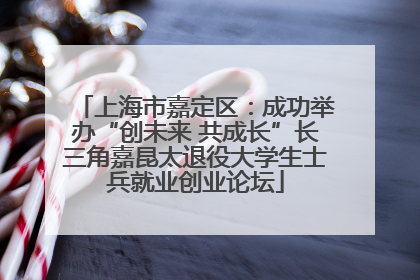 上海市嘉定区：成功举办“创未来 共成长”长三角嘉昆太退役大学生士兵就业创业论坛