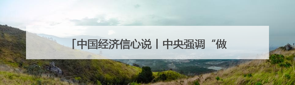 中国经济信心说丨中央强调“做强国内大循环”，有何深意？