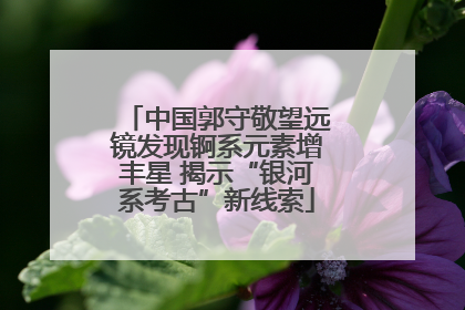 中国郭守敬望远镜发现锕系元素增丰星 揭示“银河系考古”新线索