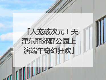 人宠破次元！天津东丽郊野公园上演端午奇幻狂欢