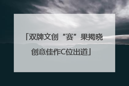双牌文创“赛”果揭晓 创意佳作C位出道