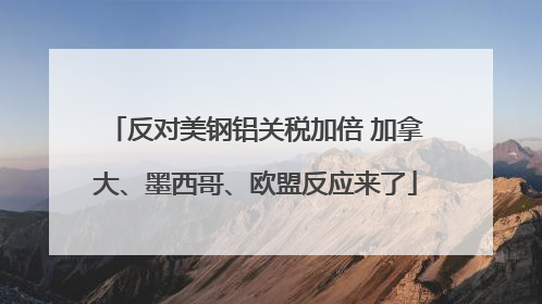 反对美钢铝关税加倍 加拿大、墨西哥、欧盟反应来了