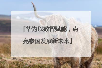 华为以数智赋能，点亮泰国发展新未来