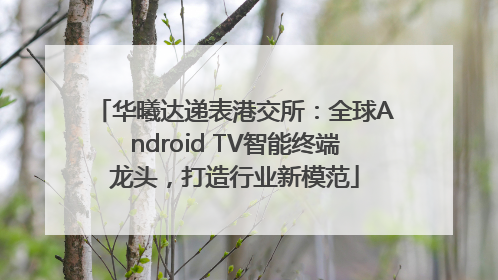 华曦达递表港交所：全球Android TV智能终端龙头，打造行业新模范