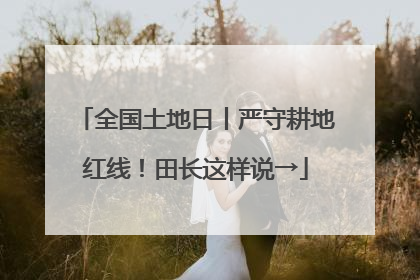 全国土地日丨严守耕地红线！田长这样说→
