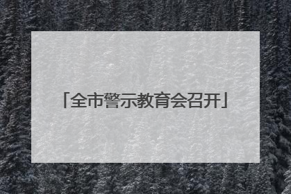 全市警示教育会召开