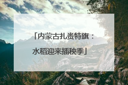 内蒙古扎赉特旗：水稻迎来插秧季