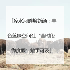 凉水河畔焕新颜：丰台蓝绿空间让“全时段微度假”触手可及