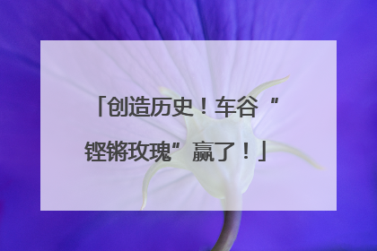 创造历史！车谷“铿锵玫瑰”赢了！