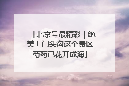 北京号最精彩｜绝美！门头沟这个景区芍药已花开成海