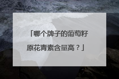哪个牌子的葡萄籽原花青素含量高？