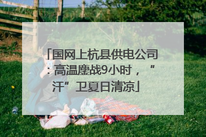 国网上杭县供电公司：高温鏖战9小时，“汗”卫夏日清凉
