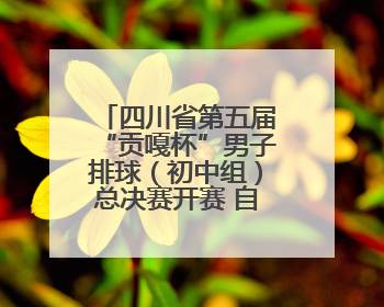 四川省第五届“贡嘎杯”男子排球（初中组）总决赛开赛 自贡这支队伍打进半决赛