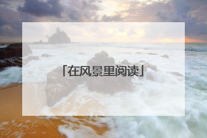 在风景里阅读