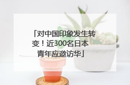 对中国印象发生转变！近300名日本青年应邀访华