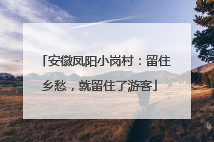 安徽凤阳小岗村：留住乡愁，就留住了游客