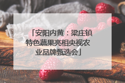 安阳内黄：梁庄镇特色蔬果亮相央视农业品牌甄选会
