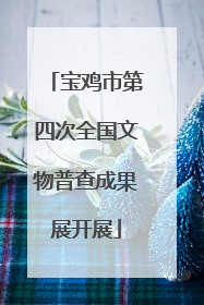 宝鸡市第四次全国文物普查成果展开展