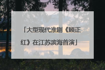 大型现代淮剧《顾正红》在江苏滨海首演