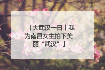 大武汉一日︱我为南昌女生拍下美丽“武汉”