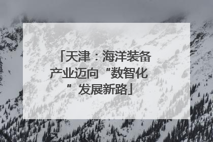 天津：海洋装备产业迈向“数智化”发展新路