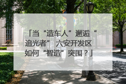 当“造车人”邂逅“追光者” 六安开发区如何“智造”突围？