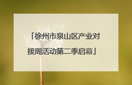 徐州市泉山区产业对接周活动第二季启幕