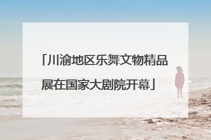 川渝地区乐舞文物精品展在国家大剧院开幕