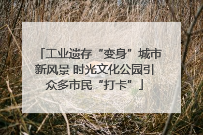 工业遗存“变身”城市新风景 时光文化公园引众多市民“打卡”